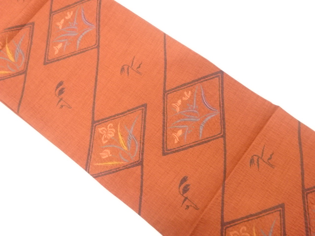 JAPANESE FUKURO OBI / WOVEN FLOWER